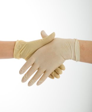 Hygienic handshake clipart