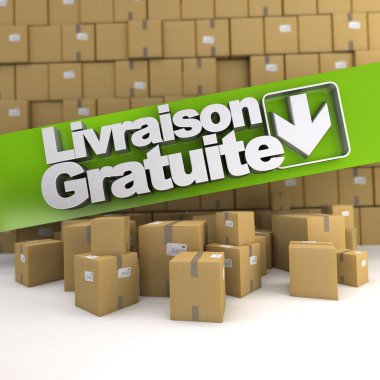 Livraison gratuite, kutu duvar