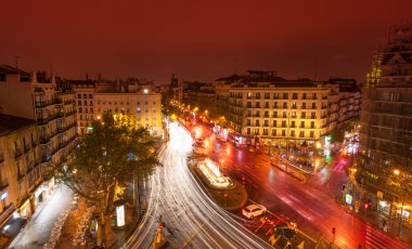 Glorieta de Bilbao Madrid geceleri