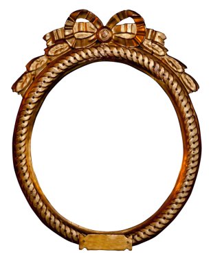 Yuvarlak yaldızlı çerçeve