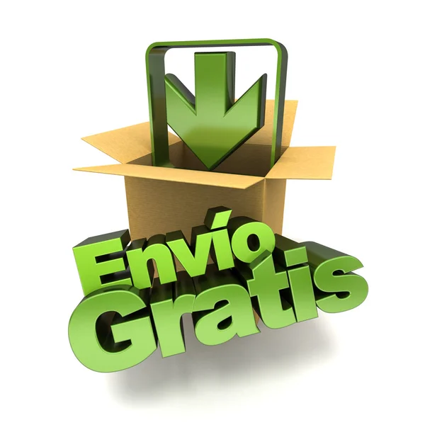 Envio gratis transparent — Zdjęcie stockowe