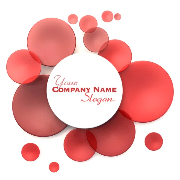 Red and white circle background — Stock Photo, Image