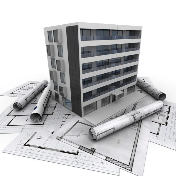 Apartment building architecture — Stock Photo, Image