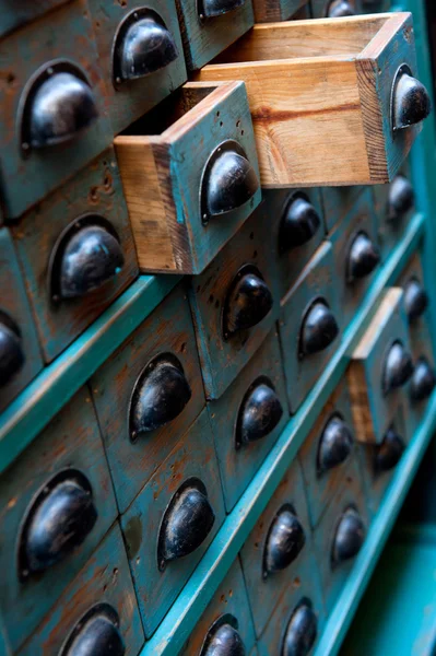 Vintage apothecary chest — Stock Photo, Image