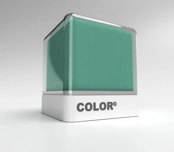 Zelená barva bloku — Stock fotografie