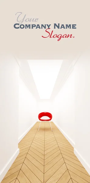 Chair on a corridor — Stock Photo, Image