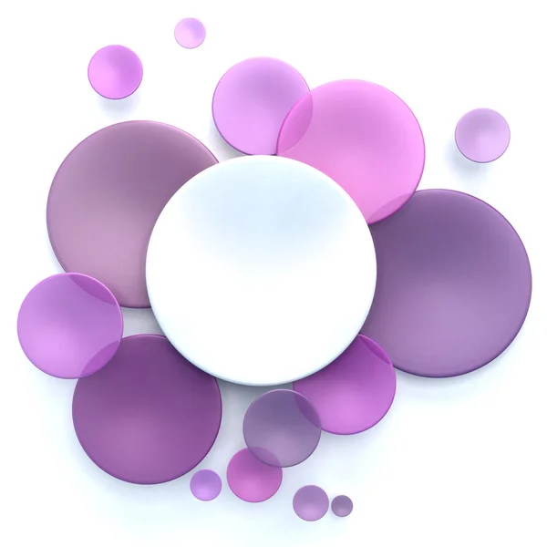Fondo círculo rosa, púrpura y blanco — Foto de Stock