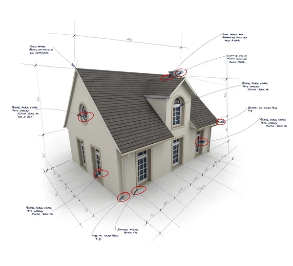 House technical details — Stock Photo, Image