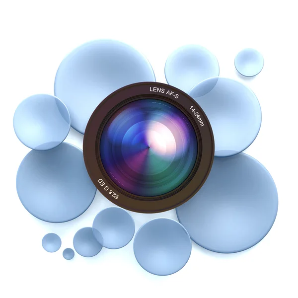 Photographic blue background — Stock Photo, Image