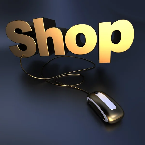 Gold shop online — Stock Photo, Image