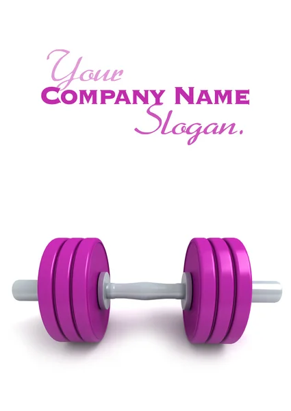 Purple dumbbells — Stock Photo, Image