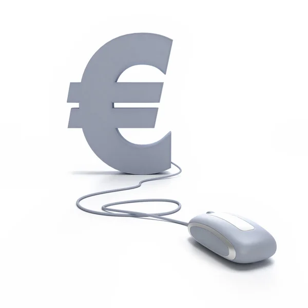 Euro online — Zdjęcie stockowe