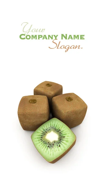 Kiwis cubes — Photo