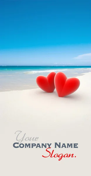 Love at the beach — Stock Photo, Image