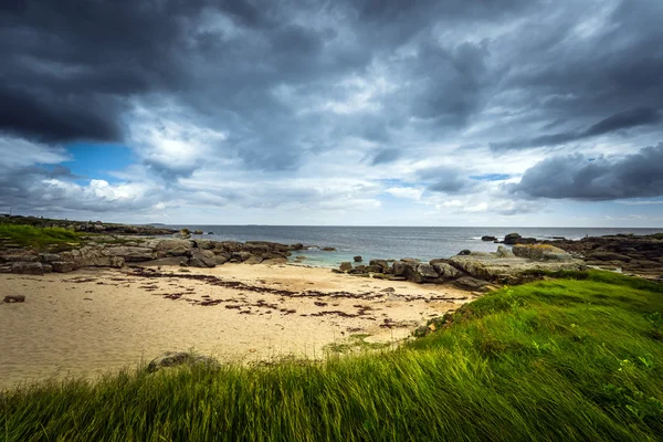 Küste in grau und grün — Stockfoto