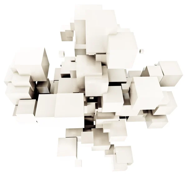 White cubic background — Stock Photo, Image