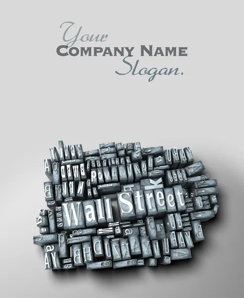 Wall Street print — Stock Photo, Image
