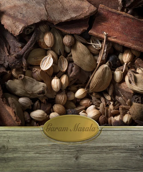 Garam Masala etiketli — Stok fotoğraf