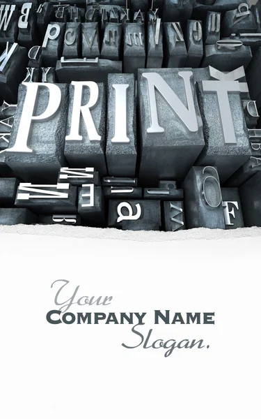 Print close-up customizable — Stock Photo, Image