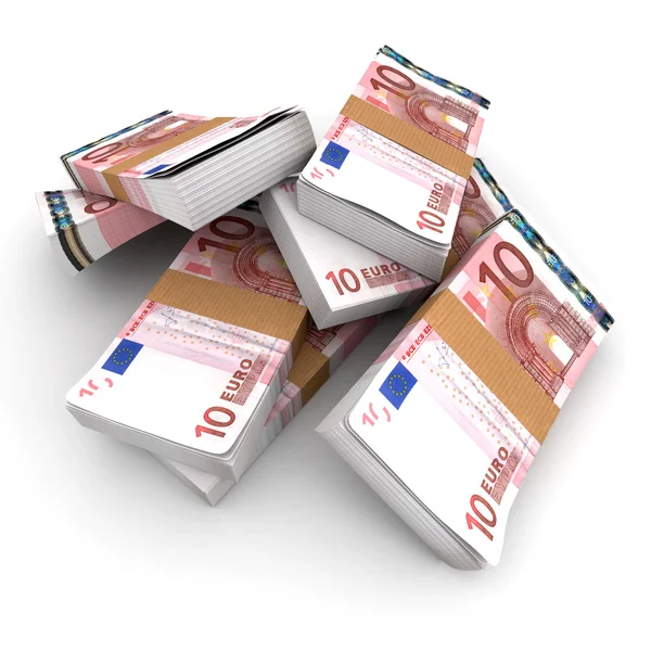 10-Euro-Stapel — Stockfoto