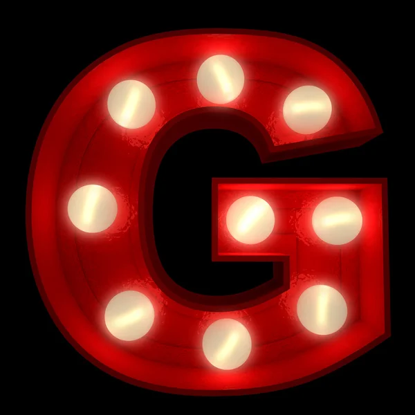 Glowing G — Stock Photo, Image