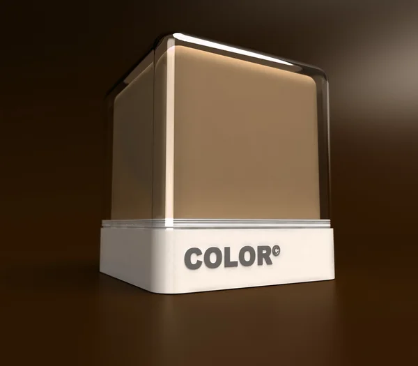 Bruine kleurblok — Stockfoto