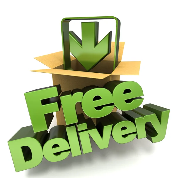 Free delivery — Stock Photo, Image