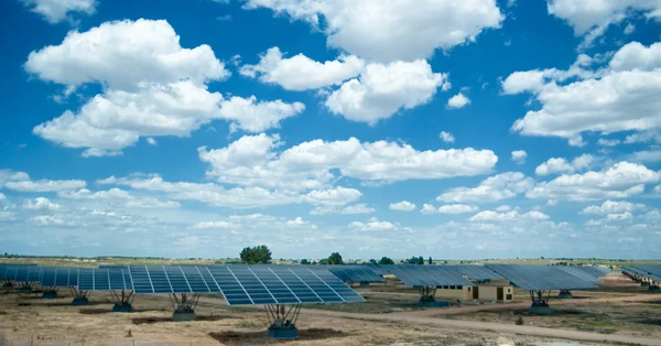 太陽電池のフィールド — ストック写真