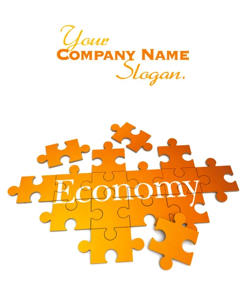 Economy puzzle — Stock Photo, Image