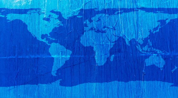 Mapa del mundo textura azul — Foto de Stock