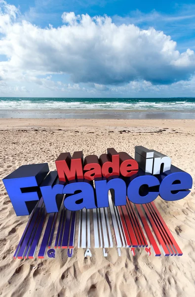 Пляж, сделанный во Франции — стоковое фото