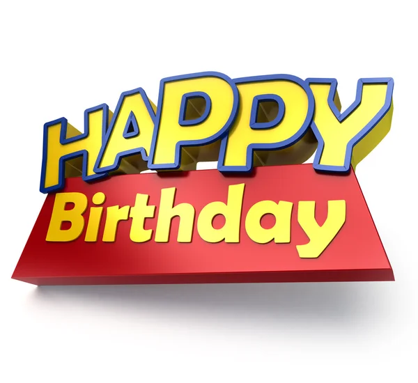 Happy Birthday sign — Stock Photo, Image