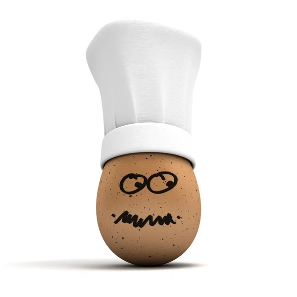 Expressive gourmet egg — Stock Photo, Image