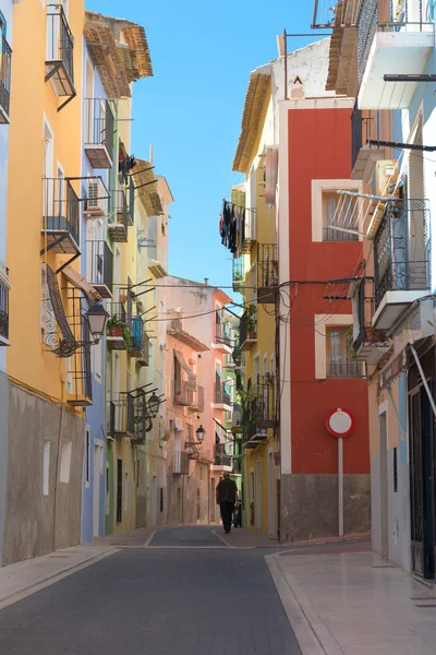 Colorido aldeia rua — Fotografia de Stock