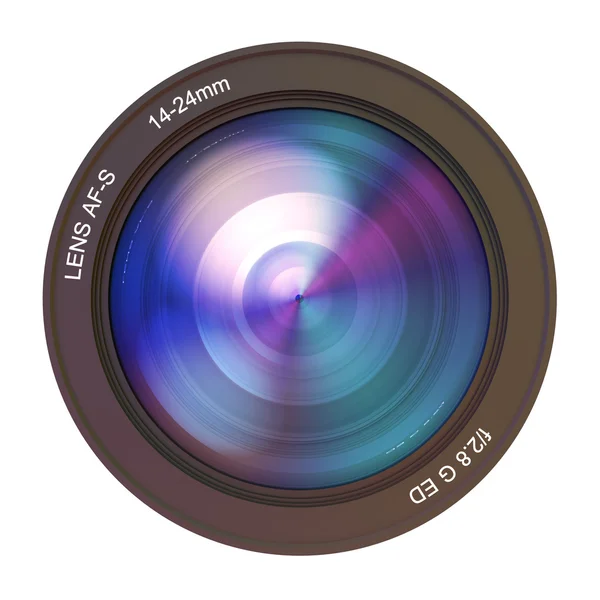Camera lens blue — Stock Photo, Image