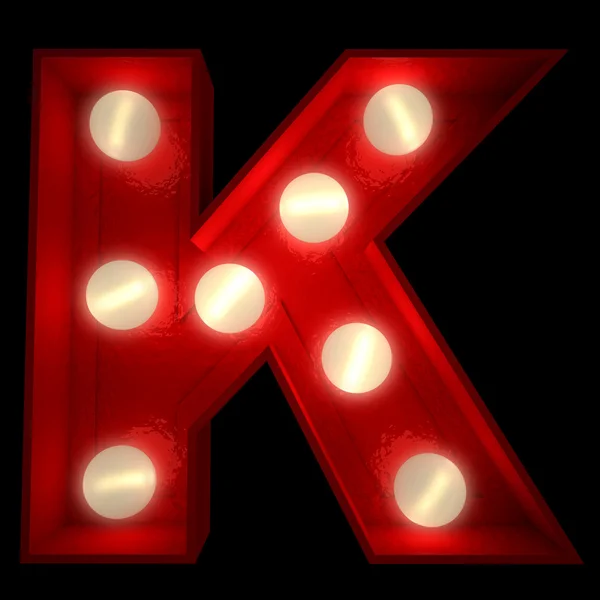 Glowing K — Stock Photo, Image