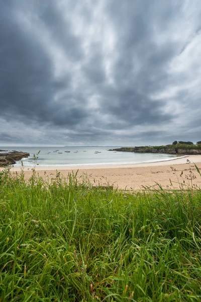 Pláž v bouřlivé počasí — Stock fotografie