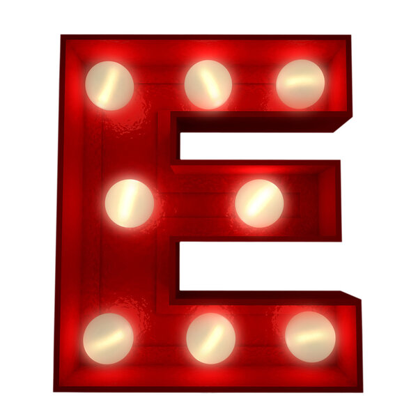 Glowing E