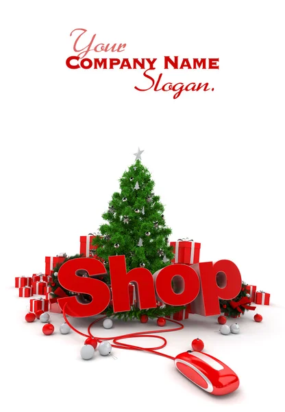 Christmas shop — Stockfoto