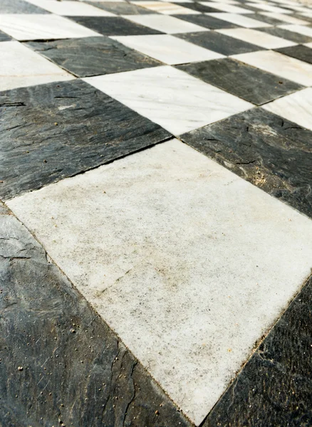 Ancient checkered floor close up — Stock Photo, Image