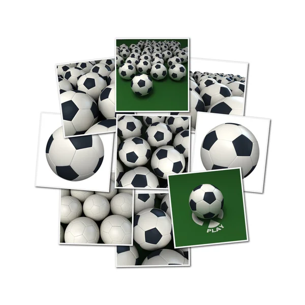 Kolekcja piłki nożnej — Zdjęcie stockowe