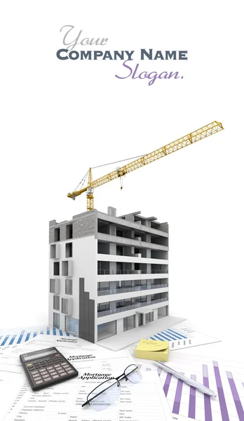 Processus de construction résidentielle b personnalisable — Photo