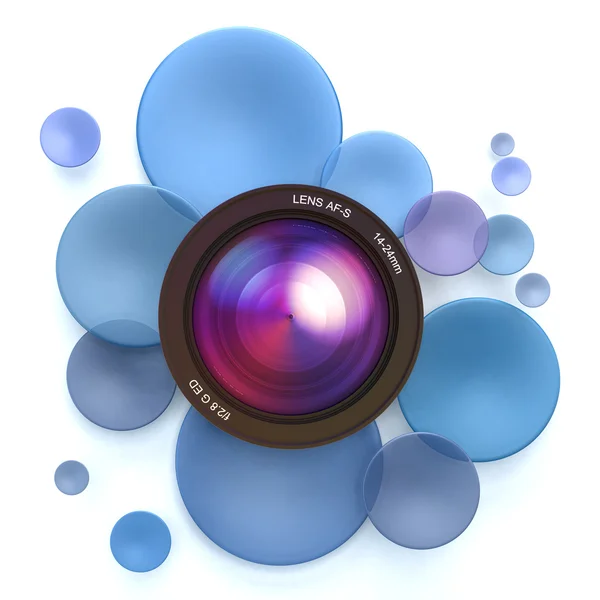Photographic blue background — Stock Photo, Image