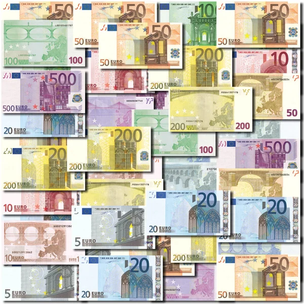 Tło banknotów euro — Zdjęcie stockowe