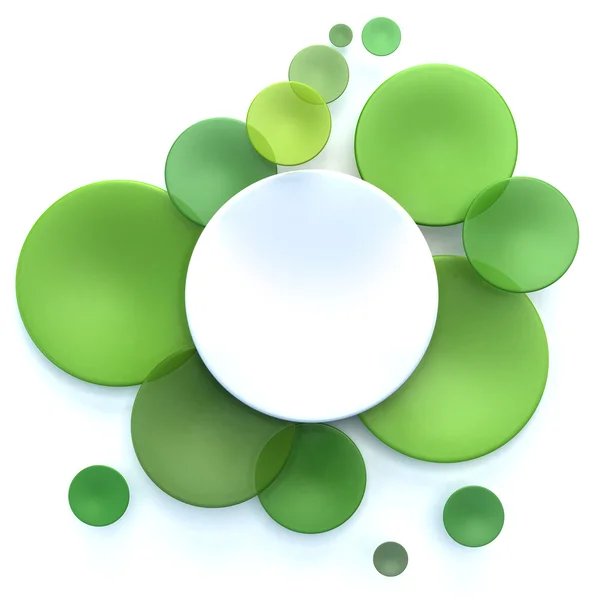 녹색과 흰색 원 배경 — 스톡 사진