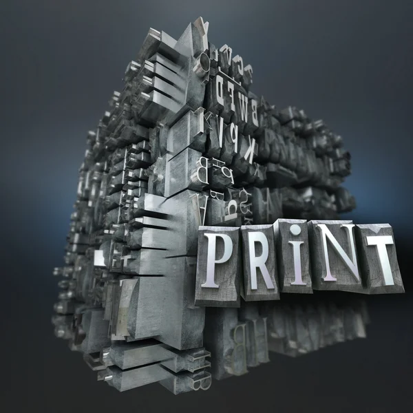 Print block — Stock Photo, Image