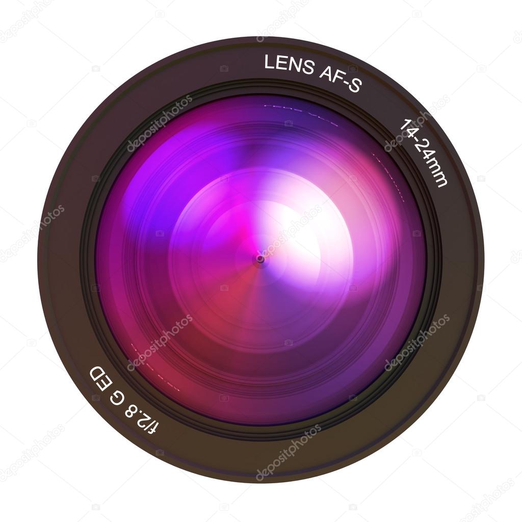 Camera lens pink