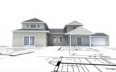 Konut planları üzerine inşa