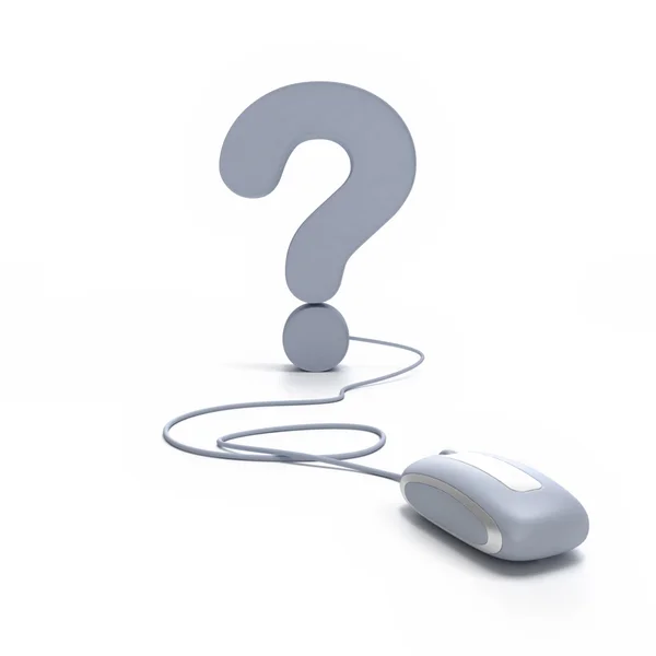 Online question mark — Stock Photo, Image