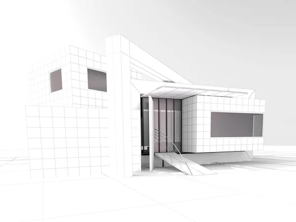 Projekt moderne Dachgeschossarchitektur — Stockfoto